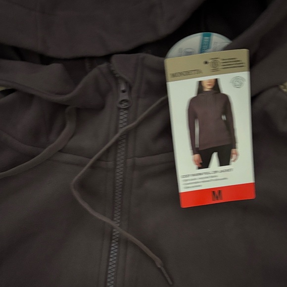 Mondetta Jackets & Blazers - Jacket hoodie full zip womens new size M Mondetta Sparrow 90% polyester spandex